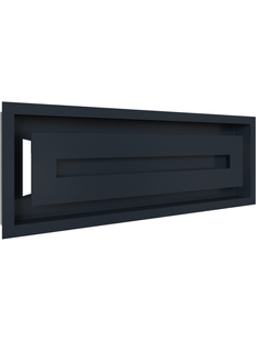Вентиляционная решетка Kratki 17x49 см WIND графитовая