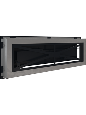 Вентиляційна решітка Kratki 17x49 см WIND графітова