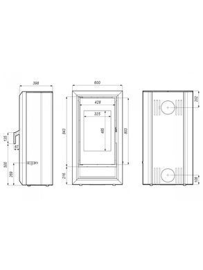 Стальная печь Defro Home IGNIS Серый