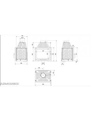 Каминная топка Kratki ZUZIA ECO 12 DECO