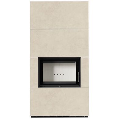 Камін Kratki FLOKI BOX 8 kW &Oslash; 160 в обудові з керамограніту FOKOS SALE