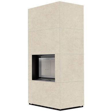 Камін Kratki FLOKI BOX 8 kW &Oslash; 160 в обудові з керамограніту FOKOS SALE