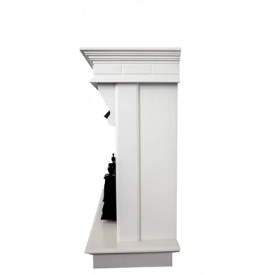Каминокомплект Гелиос White + Прометей с парогенератором