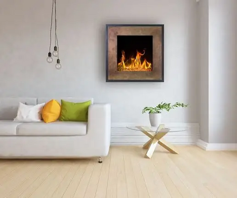 Електричний настінний камін A &mdash; Flame Fort Bronze