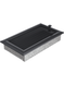 Вентиляційна решітка Kratki 17x30 см OSKAR графітова з жалюзі