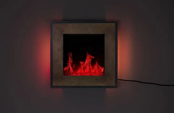 Електричний настінний камін A &mdash; Flame Fort Bronze
