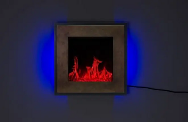 Електричний настінний камін A &mdash; Flame Fort Bronze