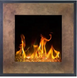 Електричний настінний камін A &mdash; Flame Fort Bronze