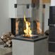 Газовий обігрівач Kratki PATIO MINI керамограніт OXIDE GRIGIO - ручне управління (8,2 кВт)