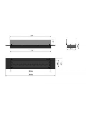 Биокамин Infire INSERT BLACK 1500