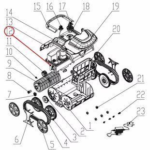 Аккумулятор к пылесосу Wybotics WY200, (№12 D.2.12.063)