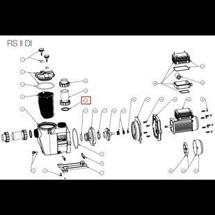 Кільце ущільнювача насоса Hayward муфти RS II (RSX750N)