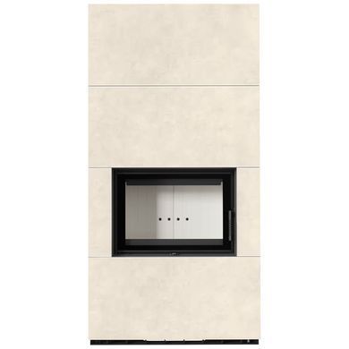 Камін Kratki FLOKI BOX 8 kW &Oslash; 160 в обудові з керамограніту FOKOS TALCO