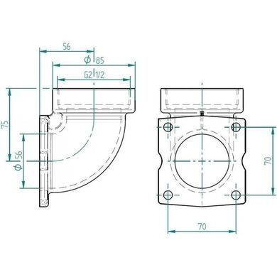 Фланцеве з'єднання Fitstar 7190350 для насоса Taifun-Compact, 2-1/2"