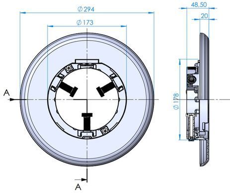 AstralPool Biege Flexi V1 White світлодіодний прожектор для басейну 16W, накладка беж, світло біле