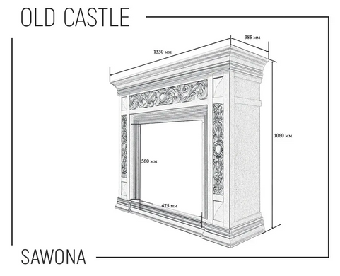 Электрокамин Old Castle Sawona