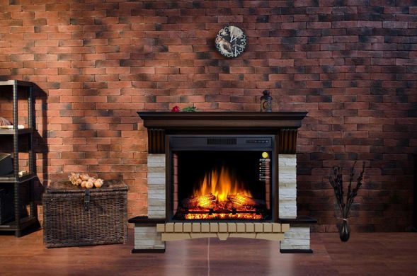 Камінокомплект ArtiFlame STONE MONTEBELLO AF28S ДУБ АНТИК (ЗІ ЗВУКОМ)