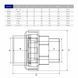 Муфта розбірна ПВХ Hidroten НР 1002076, перехідна, d1 1/4"- 40 мм
