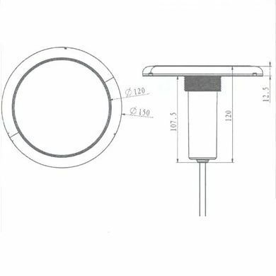 Прожектор світлодіодний Aquaviva 227C 252LED 18 Вт RGB + заставна