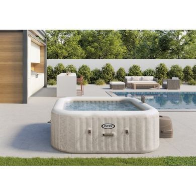 Надувний джакузі Intex 28472 Chevron Deluxe Whirlpool Spa 195 х 195 х 71 см