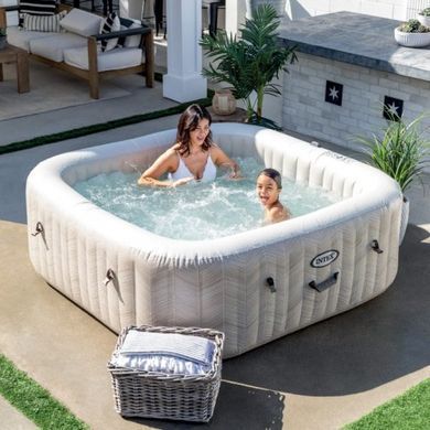 Надувний джакузі Intex 28472 Chevron Deluxe Whirlpool Spa 195 х 195 х 71 см