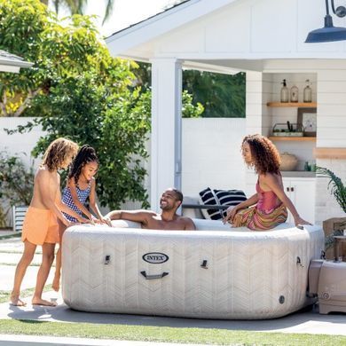 Надувний джакузі Intex 28472 Chevron Deluxe Whirlpool Spa 195 х 195 х 71 см