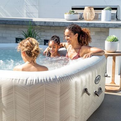 Надувний джакузі Intex 28472 Chevron Deluxe Whirlpool Spa 195 х 195 х 71 см