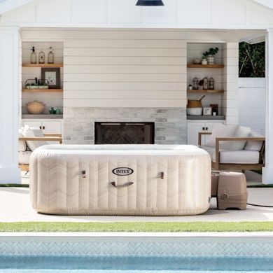 Надувний джакузі Intex 28472 Chevron Deluxe Whirlpool Spa 195 х 195 х 71 см