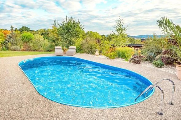 Басейн збірний овальний IBIZA POOL 4,16 м х 10,0 х 1,5 метра стаціонарний