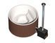 Спа на дровах Finspa "Оазис", термовагонка, купіль сіра, 30 кВт