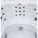 Переливний СПА-басейн Aquajoy Serenity (250х230х96 см), сріблясто-білий мармур, чорний корпус
