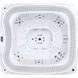 Переливний СПА-басейн Aquajoy Serenity (250х230х96 см), сріблясто-білий мармур, чорний корпус