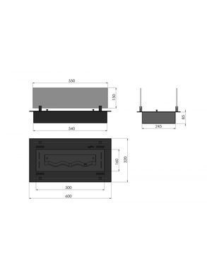 Биокамин Infire INSERT BLACK 600