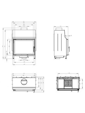 Каминная топка Hitze STMA59X43.S