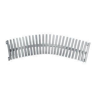 Решетка переливного лотка AQA радиусная нерж.сталь, 500х245 мм, высота 22 мм, 0.5м.п