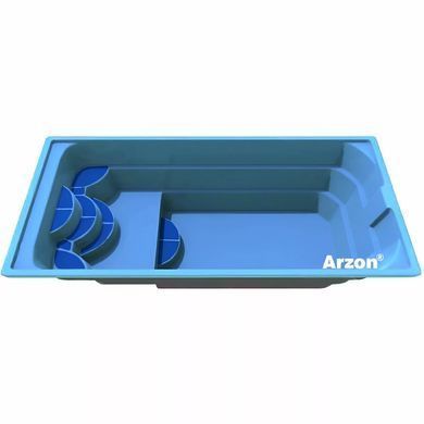 Композитний басейн Arzon Класік 2 (740*350*110&ndash;170 см)
