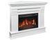 Каминокомплект угловой ArtiFlame Albion Corner AF23S белый с обогревом и звуком горения огня
