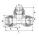 Компресійний Трійник 90&deg; РР D.25х25х25 мм