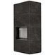 Камин Kratki FLOKI BOX 8 kW &Oslash; 160 в корпусе с керамогранита NATURALI NERO GRECO