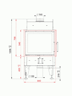 Каминная топка BeF TWIN 7 CL