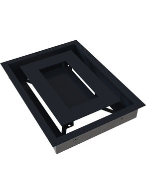 Вентиляційна решітка Kratki 22x30 см WIND графітова