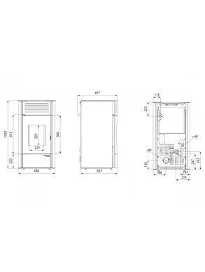 Пеллетная печь Defro Home AQUAPELL Красный