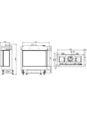 Камінна топка Defro Home VITAL 51 S BP - Газ пропан