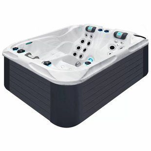 Гидромассажный бассейн Passion Spas Soulmate (213х165х84 см), Серебристо-белый