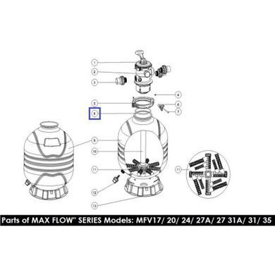 Гумова прокладка під 6-поз кран для фільтра Emaux MFV (2010007)