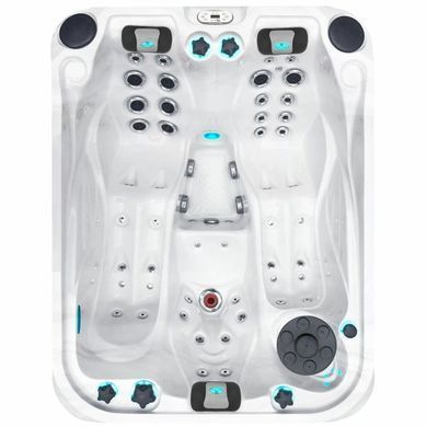 Гідромасажний басейн Passion Spas Soulmate (213х165х84 см), Сріблясто-білий