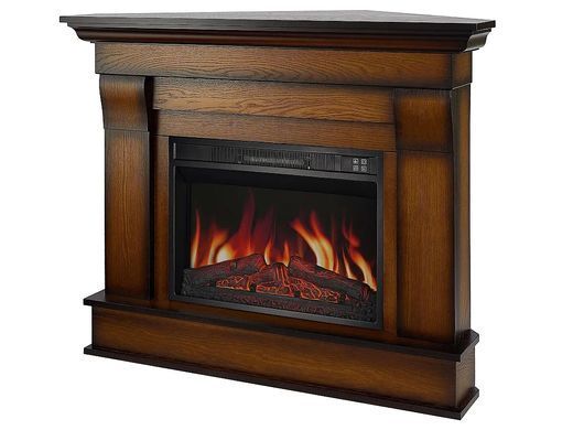 Каминокомплект угловой ArtiFlame Albion Corner AF23S дуб антик с обогревом и звуком горения огня