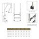 Лестница Emaux Mixta NSF315-SR (3 ступени)
