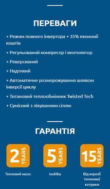 Тепловий насос для басейну Poolex Jetline Selection Fi 95 (9,5 кВт)