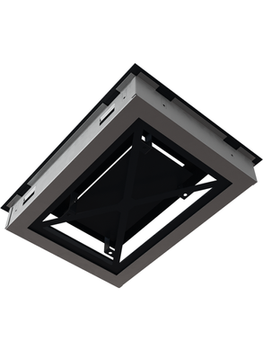 Вентиляційна решітка Kratki 22x30 см WIND чорна